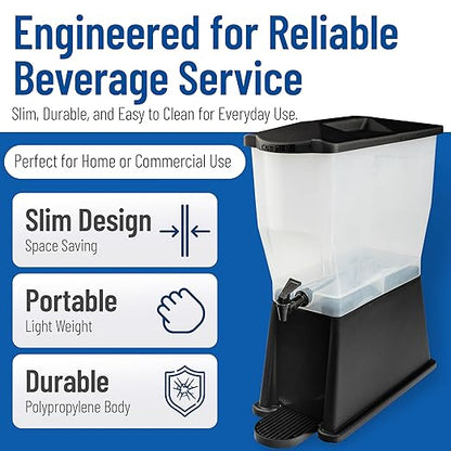 Carlisle FoodService Products Trimline Rectangular Beverage Dispenser