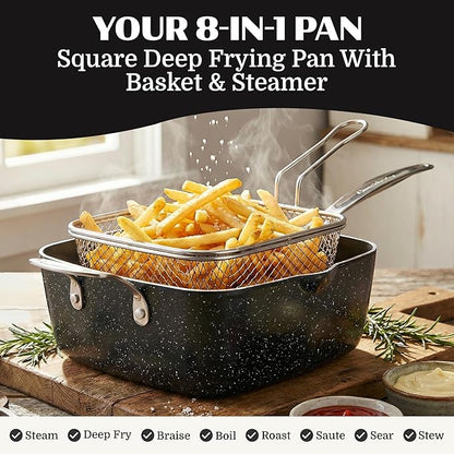 Granitestone Ceraluxe 20 Pc Ceramic Cookware Set Nonstick, Complete Pots and