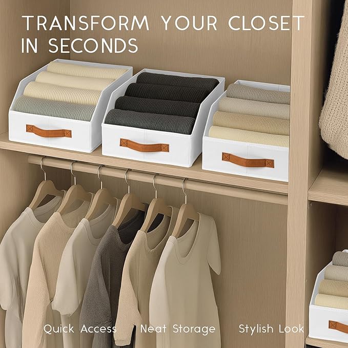 Homsorout Fabric Storage Bins for Organizing