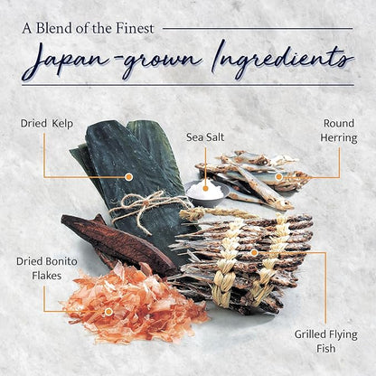 Kayanoya Dashi, Original Dashi Stock Powder, Dashi Powder with Superb Flavor from Bonito Flakes, Round Herring, Grilled Flying Fish and More, (8g Packets x 30)