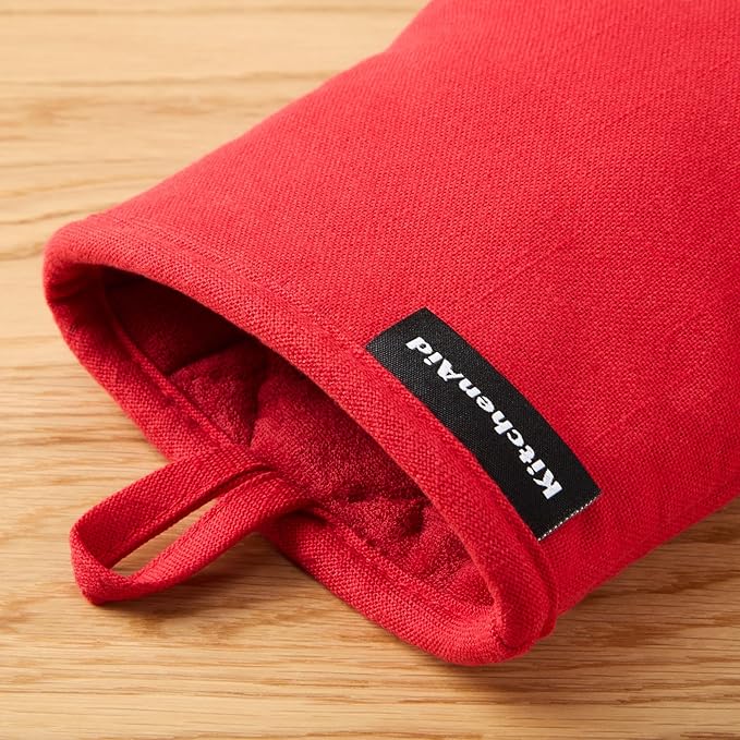 KITCHENAID Gourmet Series Gridlines Mini Oven Mitts 2-Pack Set, Heat Resistant