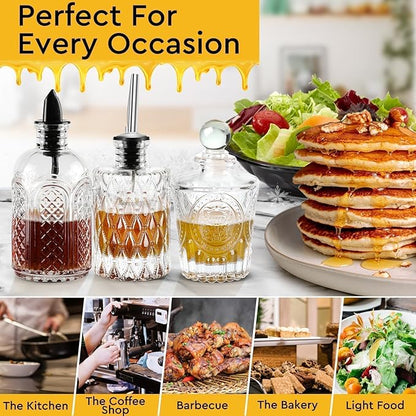 Syrup Bottle Set of 3