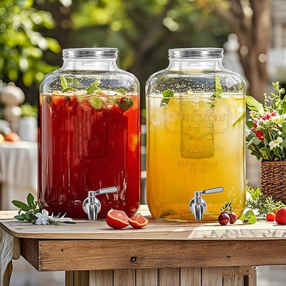 2 Gallon Glass Drink Dispenser