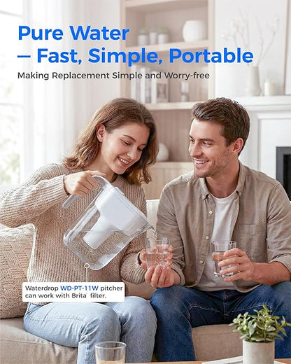 Waterdrop PT-11W 7-Cup Water Filter Pitcher