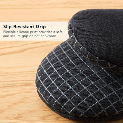 KITCHENAID Gourmet Series Gridlines Mini Oven Mitts 2-Pack Set, Heat Resistant