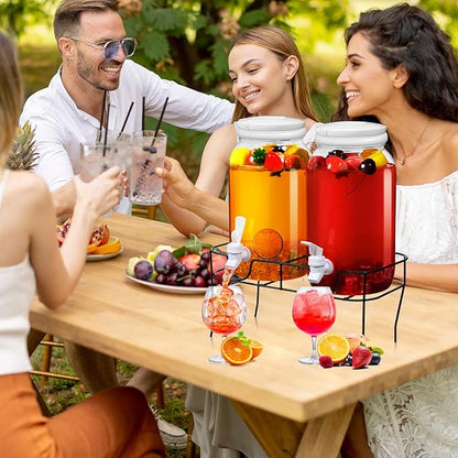 Tanlade 2 Pcs Plastic Drink Dispenser