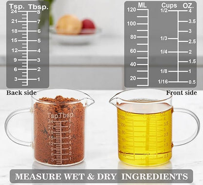 Ackers Etching Scale Measuring Glass --Made of High Borosilicate Glass Measuring