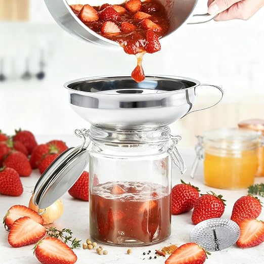 6 Pack Stainless Steel Canning Funnel