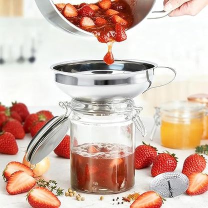 6 Pack Stainless Steel Canning Funnel
