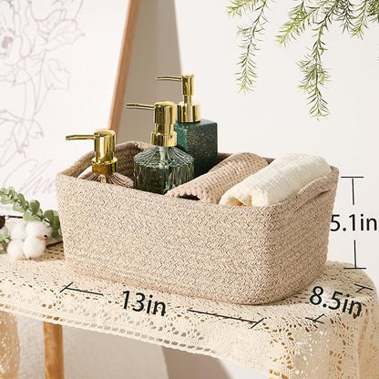 MiniArk Small Storage Baskets for Organizing | Closet Organizer Bins | Shelf