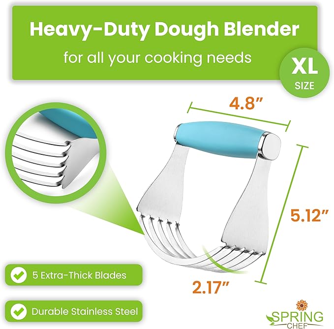 Spring Chef XL Stainless Steel Pastry Cutter Tool