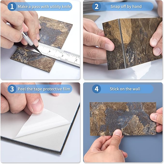 Art3d 102-Piece Peel and Stick Tile Backsplash