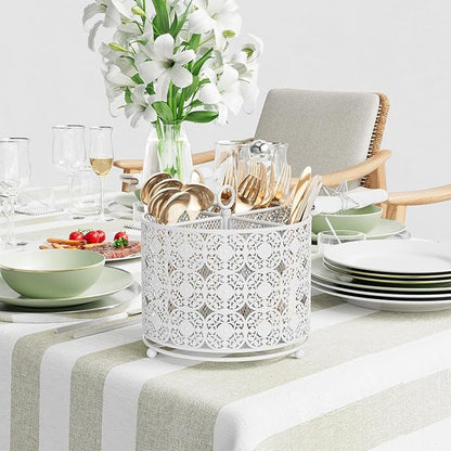YIUKEA Rotating Utensil Caddy Holder