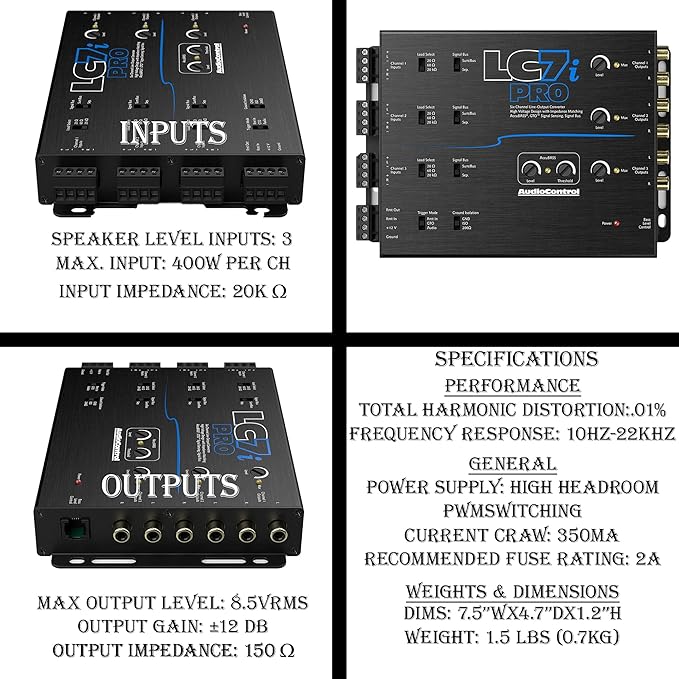 AccuBASS 6-Ch Line Out Converter Kit