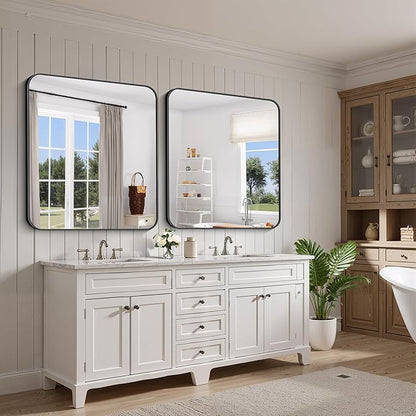 FORBATH Bathroom Mirror 36x40 Inch, Large Rectangular Wall Mirror