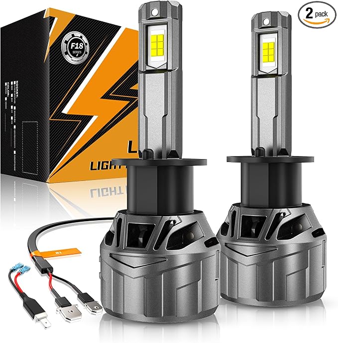 Auxbeam H 1 Fog Lights, F18 Series H 1 Powersport Light for Off-Road Use or Fog Light-2 Pack