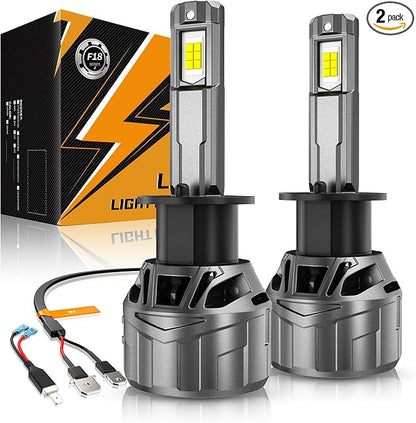 Auxbeam H 1 Fog Lights, F18 Series H 1 Powersport Light for Off-Road Use or Fog Light-2 Pack