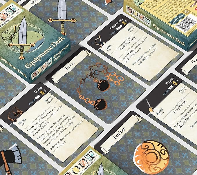 Magpie Games Root The Roleplaying Game: Equipment Deck Expansion – Adds 55 Weapon and Gear Cards