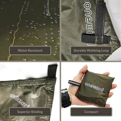 Onewind Tent Footprint, 4000mm Waterproof Rate PU Coating, 98" *55" Ultralight Camping Tarp Tent Floor Ground Sheet with Carry Bag for Backpacking, Hiking, Camping, Picnic, Ground