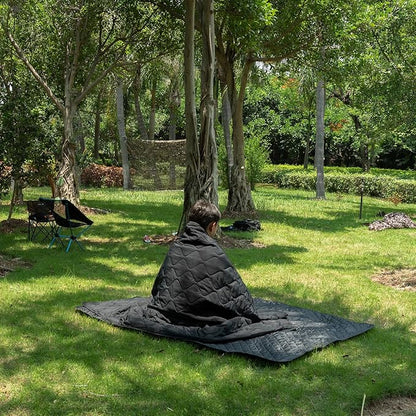 Poncho Liner Military Insulation Outdoor Camping Blanket for Travel, Beach, Grass, Picnic, Car Emergency, Outdoor, Survival