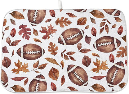 Fall Dish Drying Mat 18x24 Inches