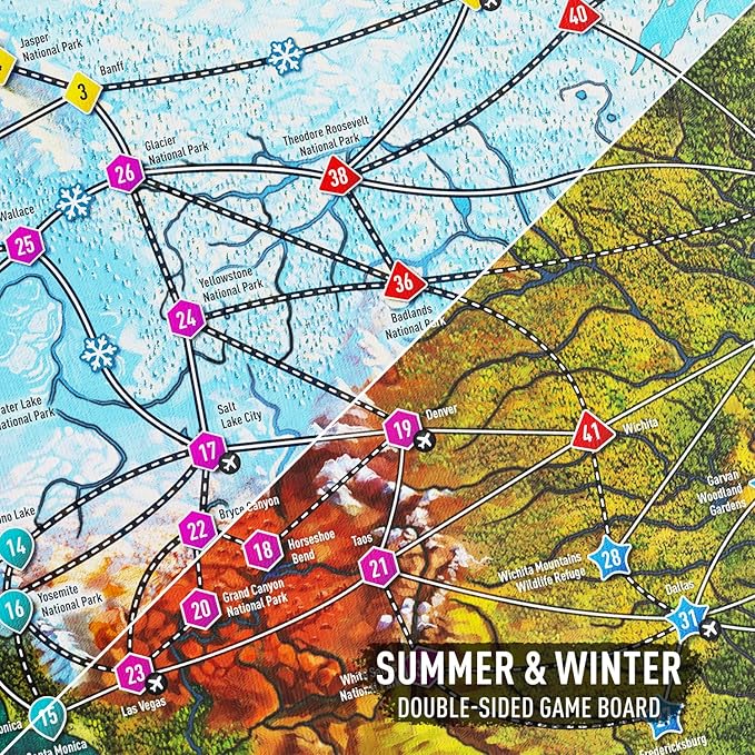Photo Tour: North America – Family Board Game for Kids and Adults | Travel Strategy Game | Ages 8+ | Easy to Learn | 1–5 Players | Fun for Game Night & Educational Play