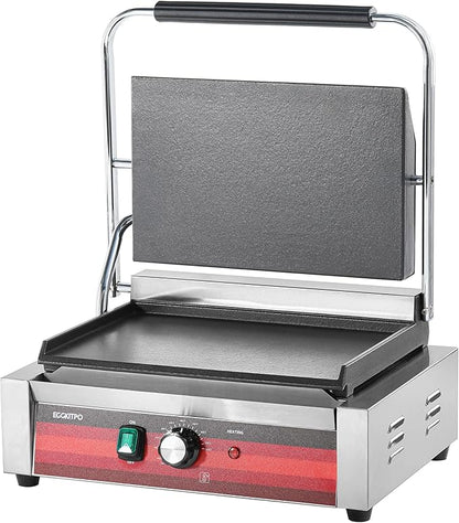 EGGKITPO Commercial Electric Panini Grill