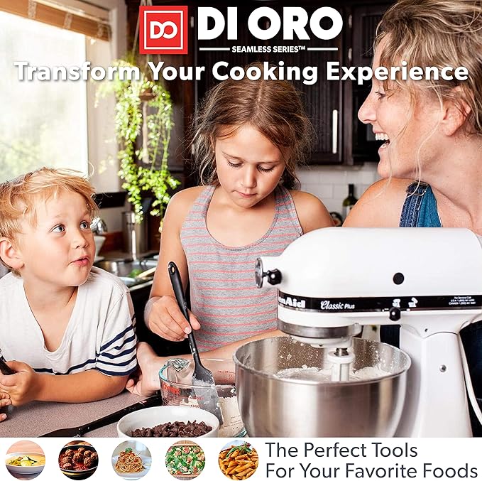 DI ORO Silicone Spoons for Cooking