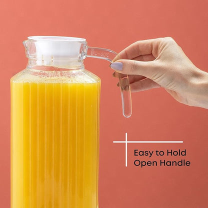 JoyJolt 60oz Glass Pitcher