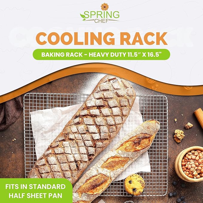 Spring Chef 11.5 x 16.5 Inch Stainless Steel Cooling Racks