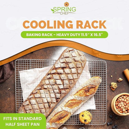 Spring Chef 11.5 x 16.5 Inch Stainless Steel Cooling Racks