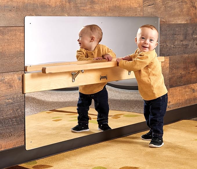 Jonti-Craft 0619JC Infant Coordination Mirror Brown