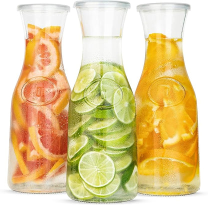 Glass Carafe Pitchers, by Kook, Large Carafe
