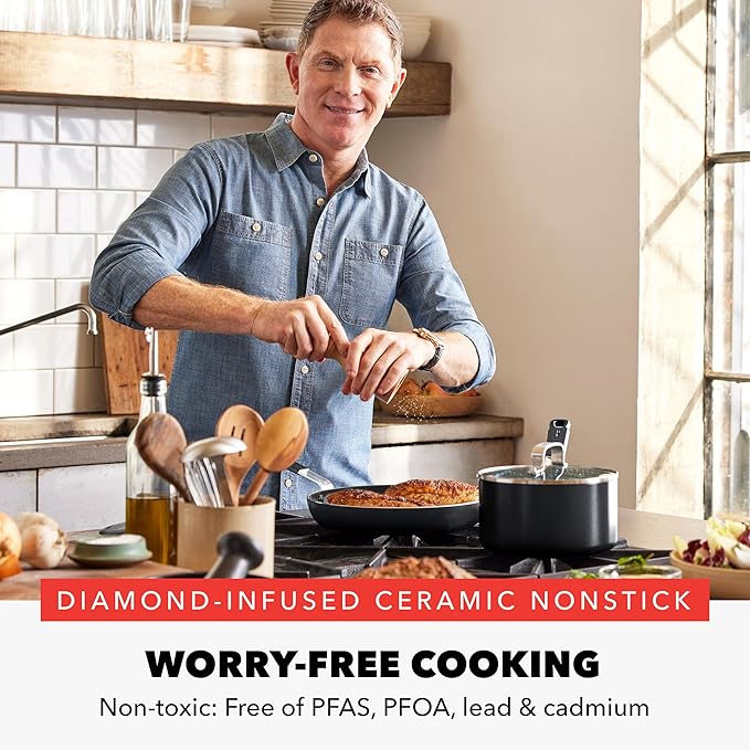 GreenPan x Bobby Flay 2.5QT Nonstick Saucepan