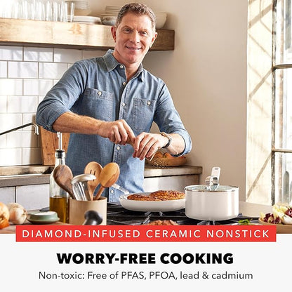GreenPan x Bobby Flay 2.5QT Nonstick Saucepan