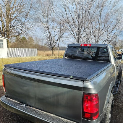 AUTOSAVER88 Soft Tri-fold Truck Bed Tonneau Cover Fits for Dodge Ram 1500 (Classic & New) 2002-2026, Fits for Dodge Ram 2500 3500 2003-2026 6.4ft Bed Without Rambox