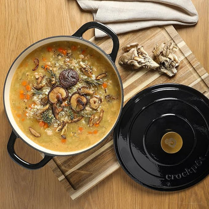 Crock Pot Artisan 7-Quart Round Cast Iron Dutch Oven