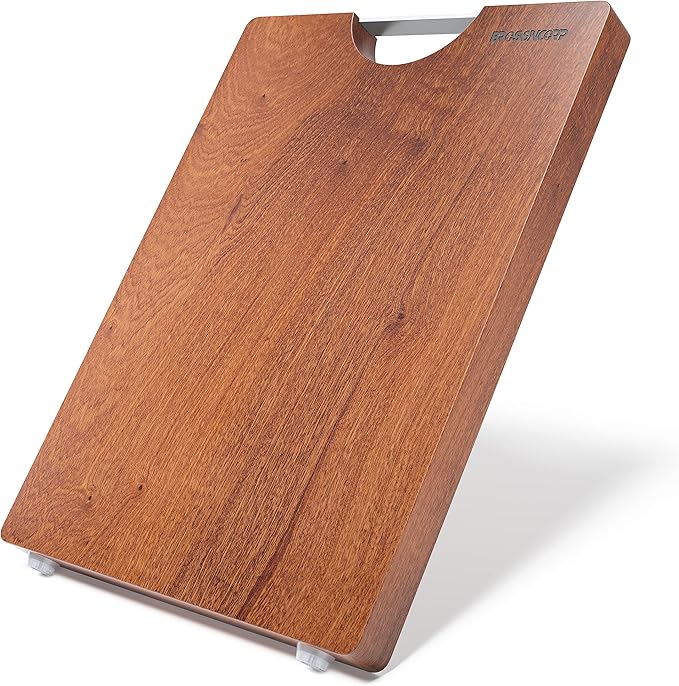 Brosisincorp Real Solid Sapele Cutting Board One Piece No Glue Non Toxic All