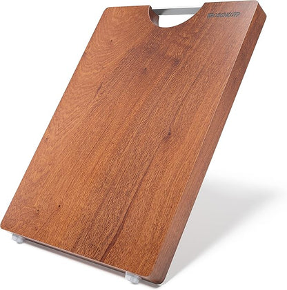 Brosisincorp Real Solid Sapele Cutting Board One Piece No Glue Non Toxic All
