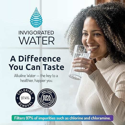 Invigorated Water pH Restore Glass Alkaline Water Pitcher