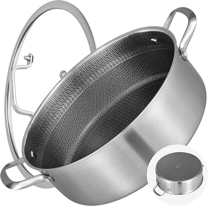 LOLYKITCH 7 QT Large Deep Frying Pan