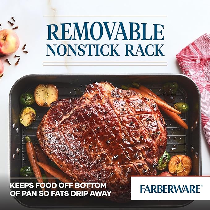 Farberware Bakeware Nonstick Steel Roaster