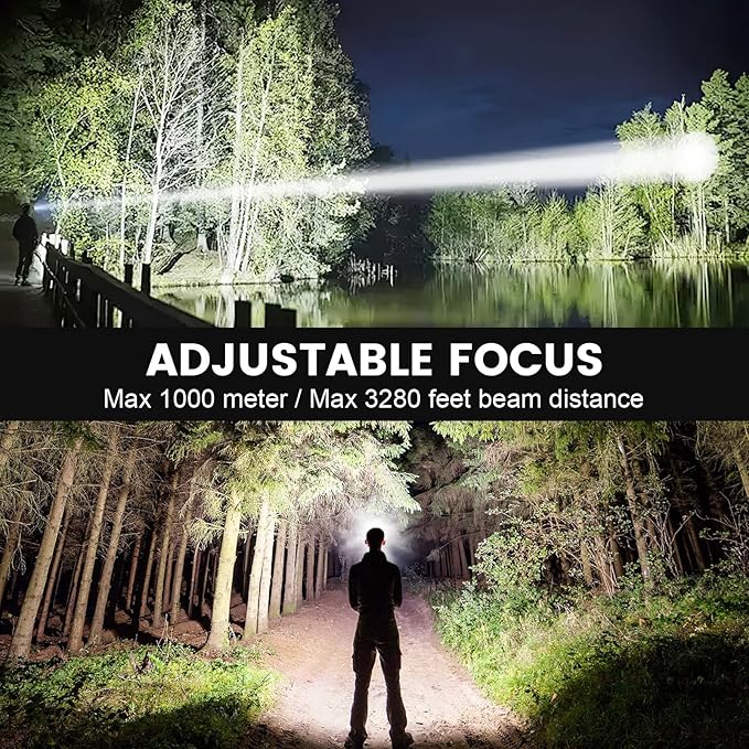 Headlamp Rechargeable 99,000LM Super Bright, 2pack LED Head Lamp with 3 Modes, 90°Adjustable Head Lights for Forehead, IPX6 Waterproof HeadLamps for Camping Hiking