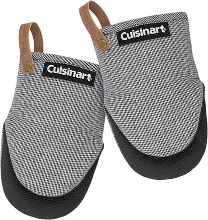 Cuisinart Heritage Mini Oven Mitts – 5.5” x 7” Heat-Resistant Kitchen Mitts