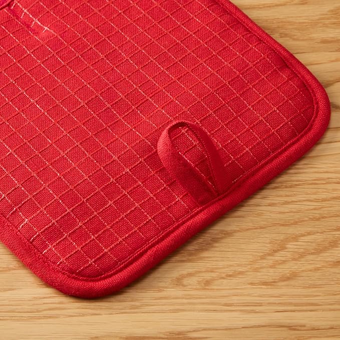 KITCHENAID Gourmet Series Gridlines Pot Holders 2-Pack Set, Heat Resistant up