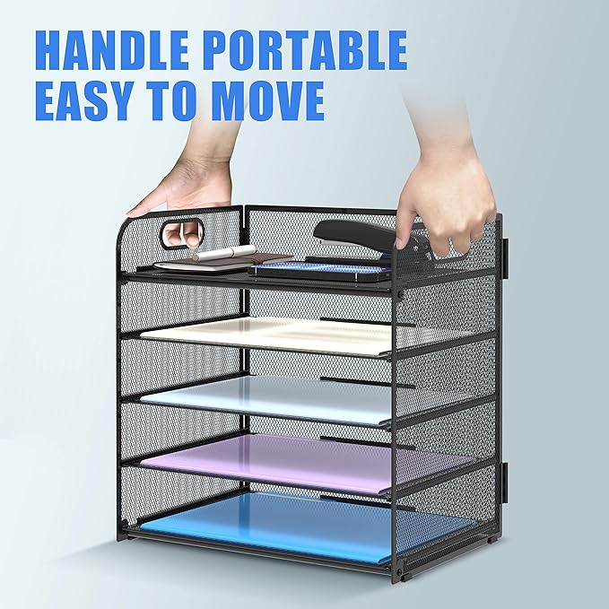 Supeasy 2 Pack 5-Tier Desk Organizer