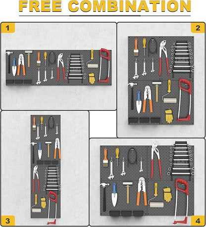 Ultrawall Metal Pegboard Panels, Pegboard Wall Organizer, Garage Tool Storage