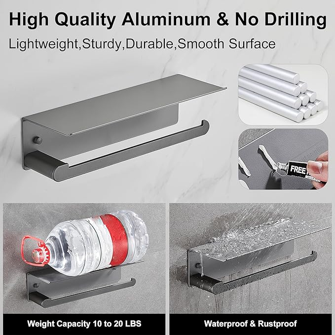 DUFU Paper Towel Holder with Shelf