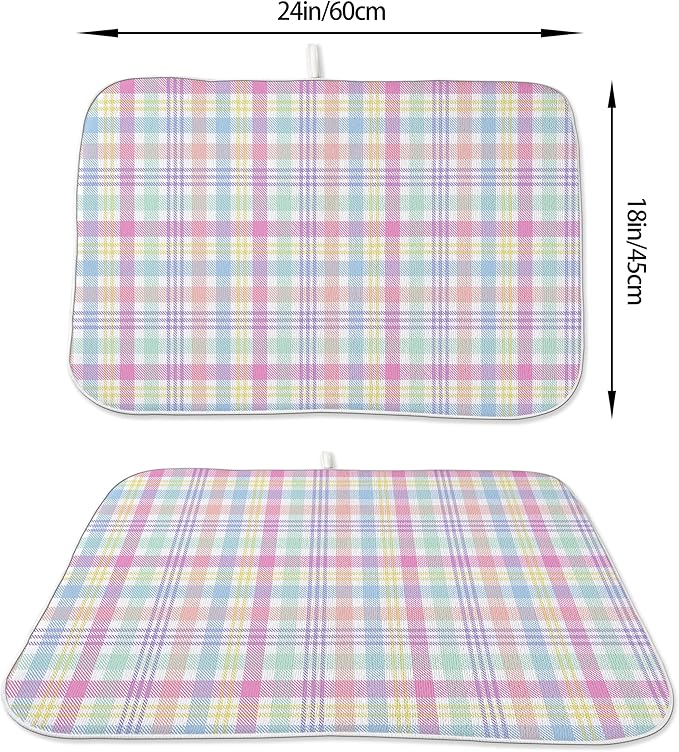 Spring Dish Drying Mat 18x24 Inches