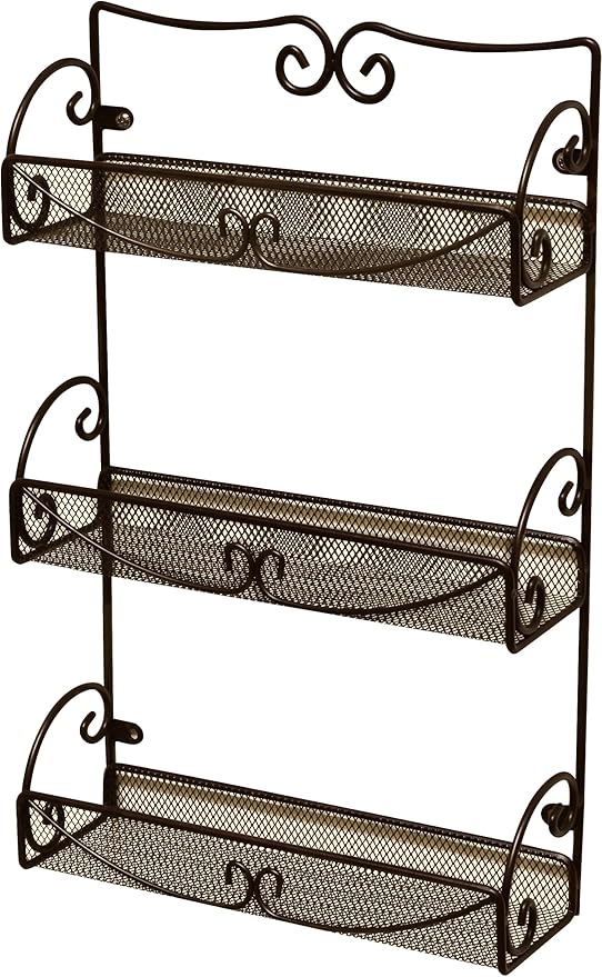 Deco Brothers 3 Tier Wall Mounted Hanging Spice Rack